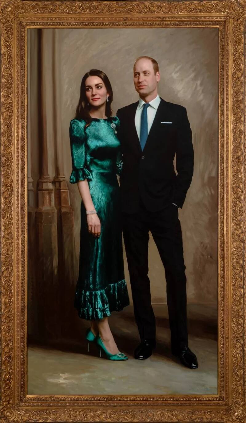 El retrato de los Cambridge saca a relucir el estilo de Kate. - Créditos: Instagram