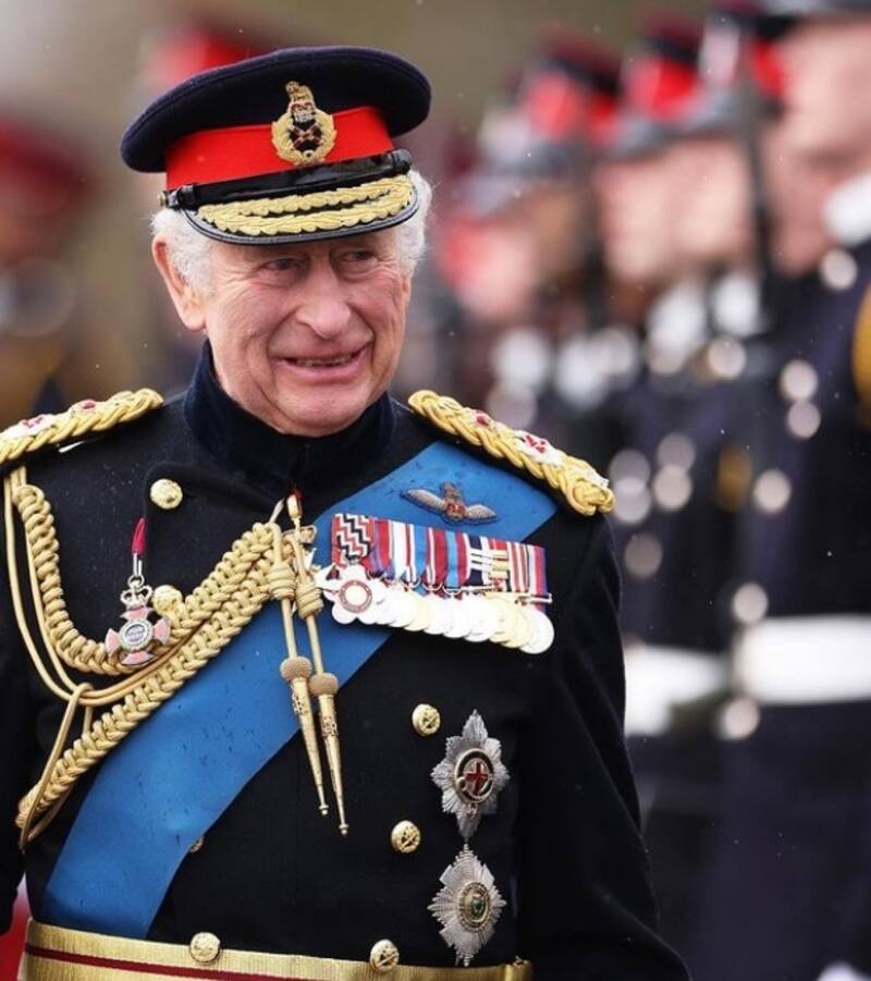 El Rey Carlos III no come ni bebe entre comidas para no perder tiempo en ir al baño. - Créditos: Instagram