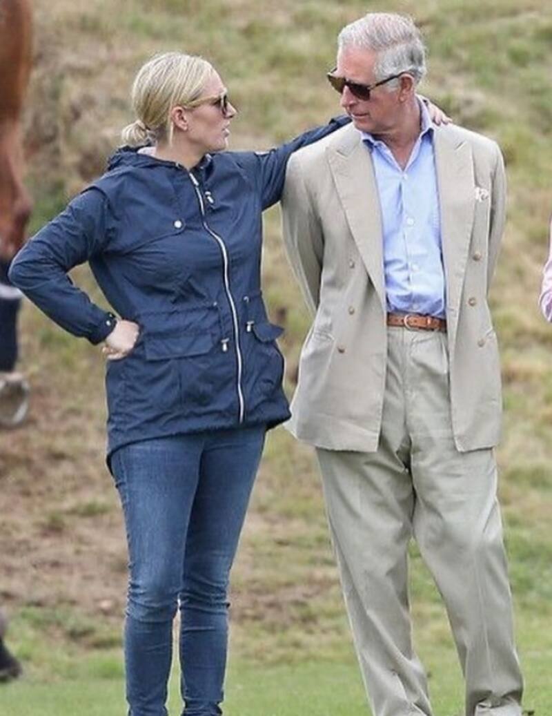 El Rey Carlos III y su sobrina Zara Tindall. - Créditos: Instagram