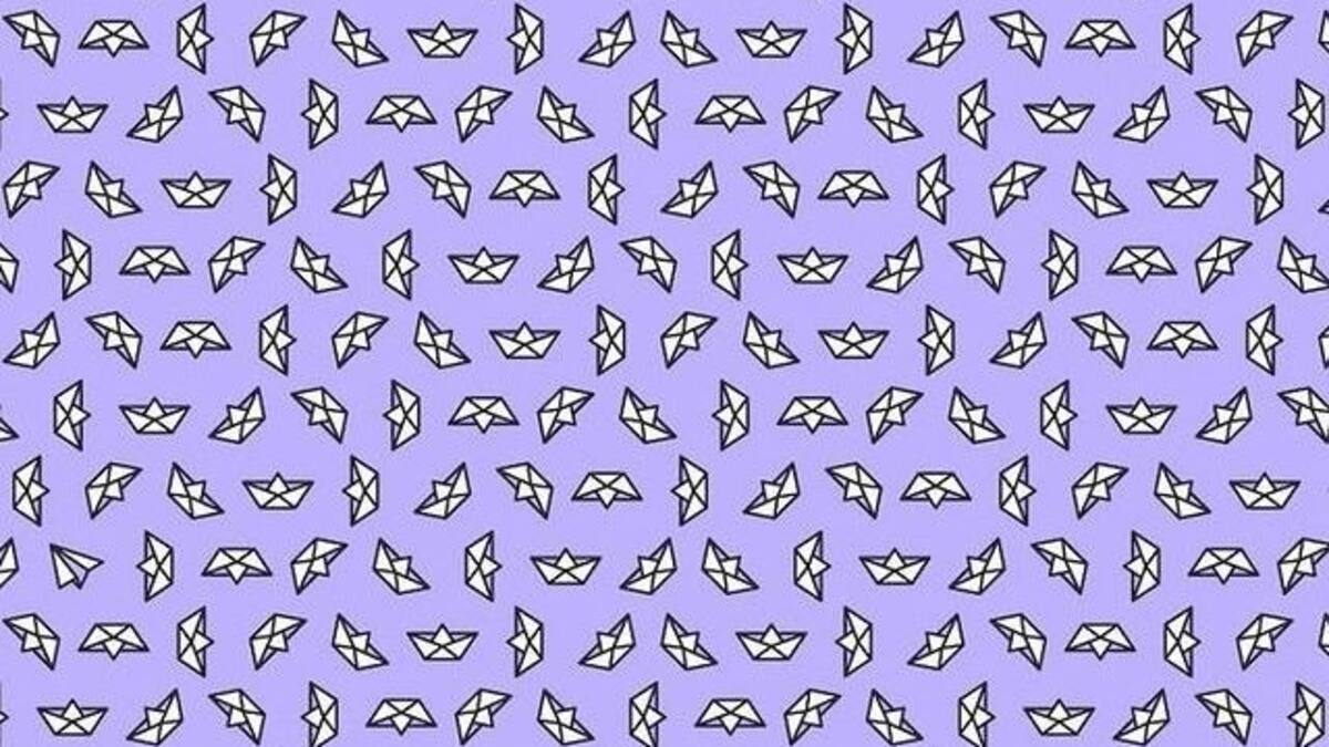 Reto visual: Encuentra el avión de papel entre los barquitos