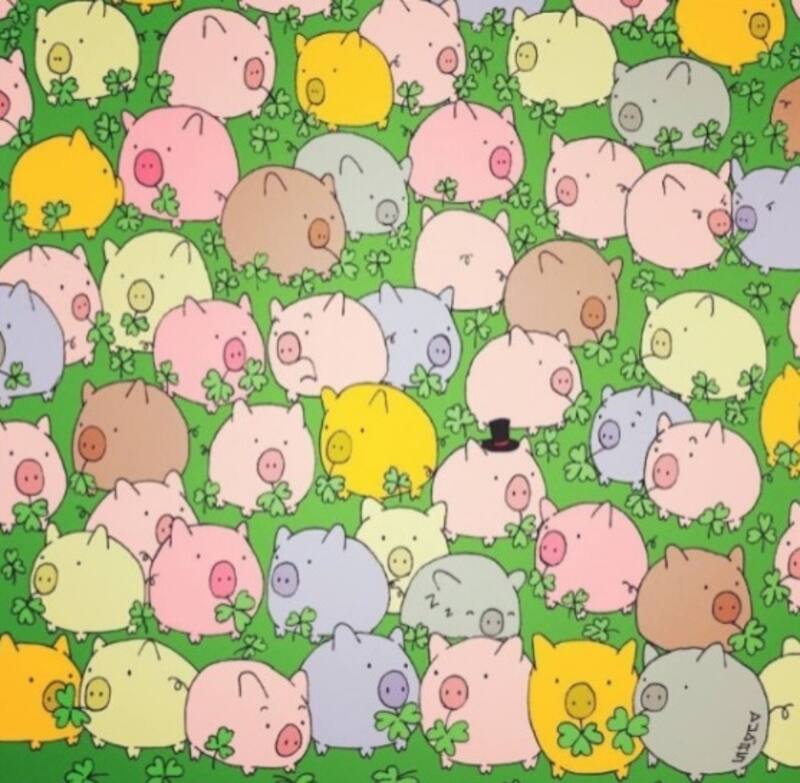 Encuentra el trébol de cuatro hojas en menos de 10 segundos - Créditos: Instagram