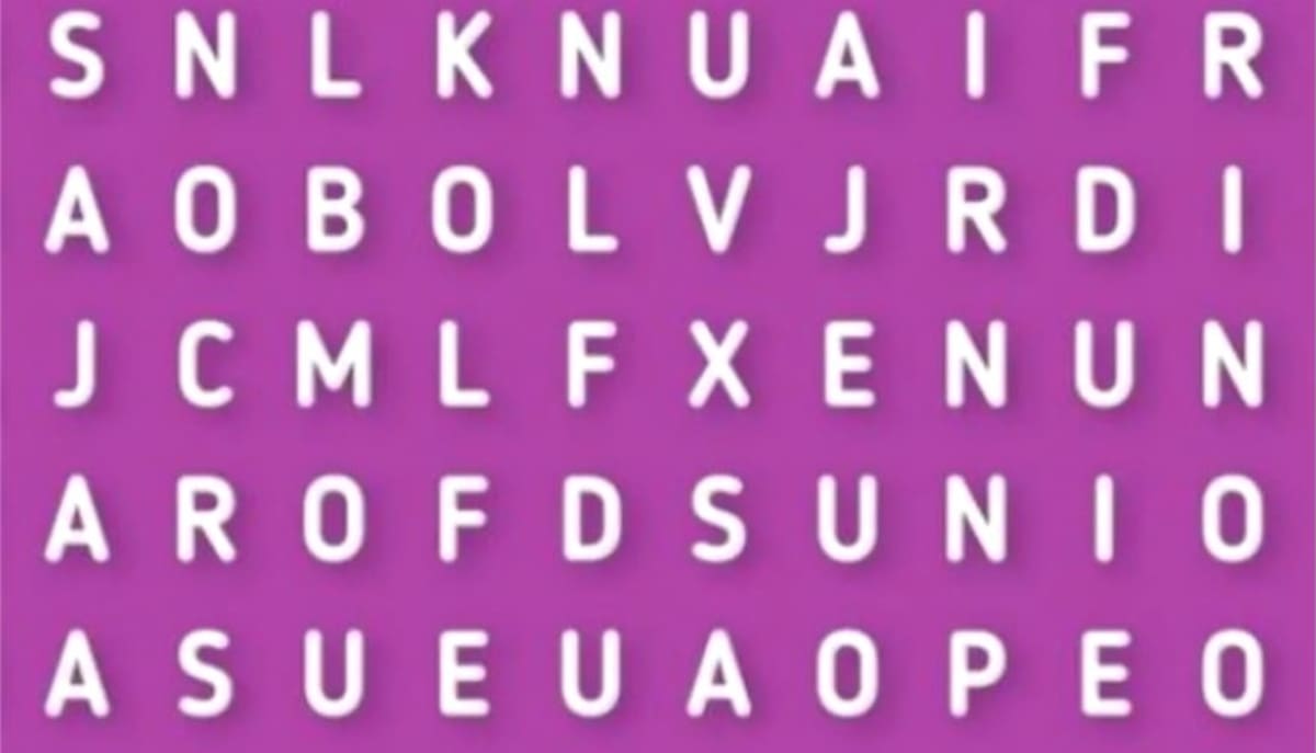 Encuentra una palabra entre 120 letras - Créditos: La Nación