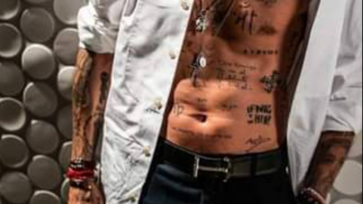 Este es el significado de los tatuajes que lleva Marc Anthony en su cuerpo
