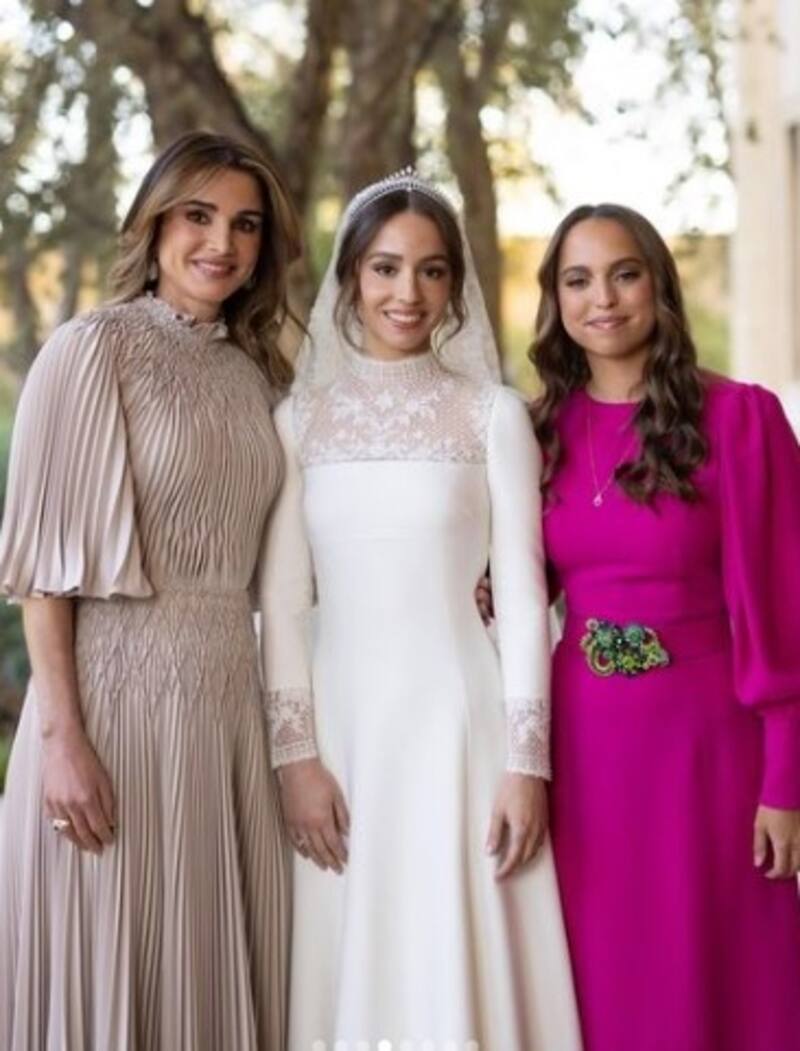 Familia real de Jordania abre álbum fotográfico de la boda de princesa Iman y plebeyo latino - Créditos: Instagram