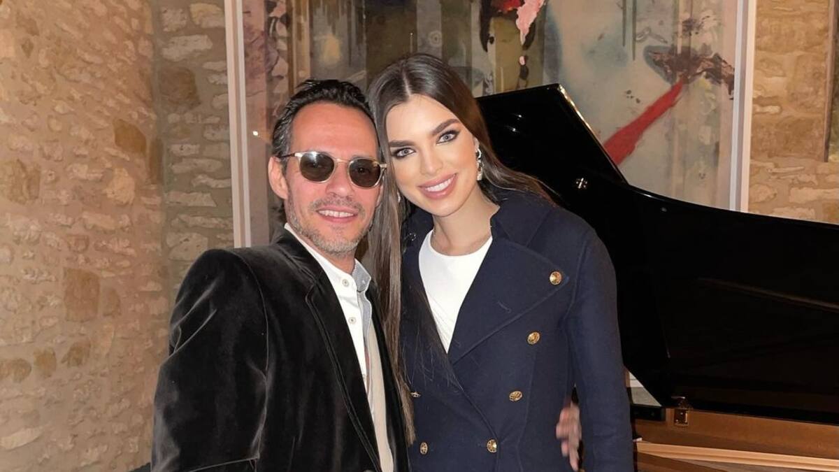 Marc Anthony y Nadia Ferreira realizan risueña primera aparición pública tras anuncio de embarazo