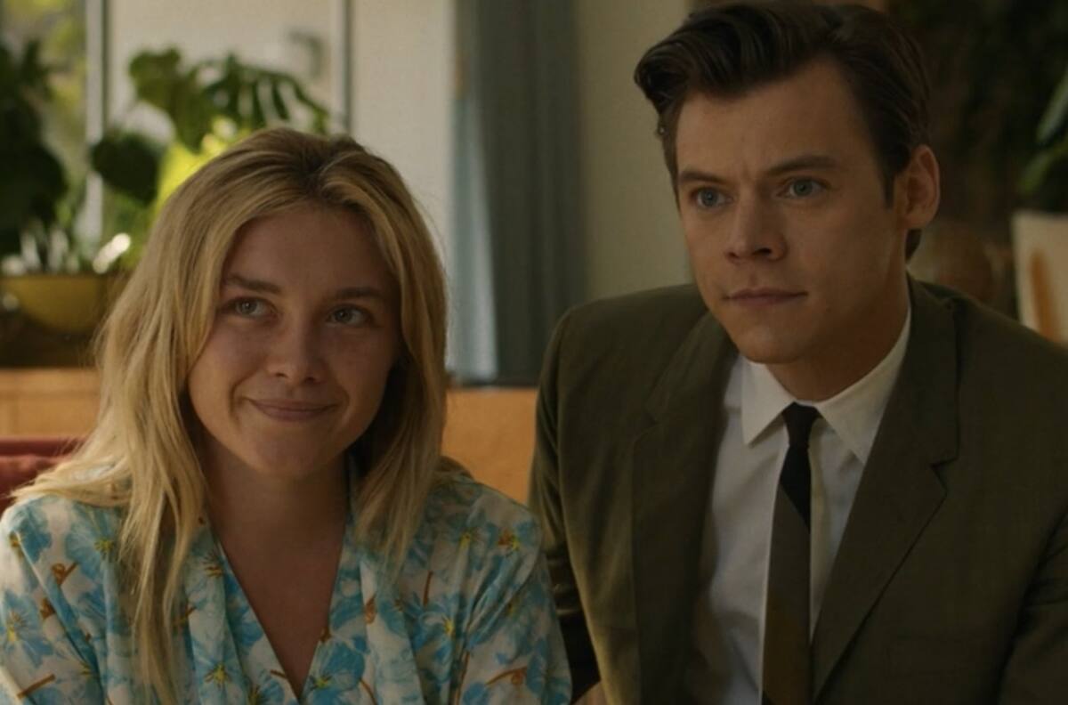 Harry Styles y Florence Pugh se besaron en secreto mientras filmaban película de Olivia Wilde