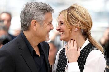 George Clooney puso celosa a su esposa tras besarse con Julia Roberts
