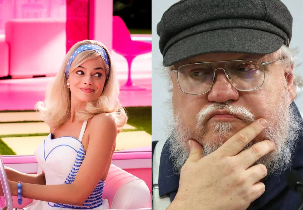 George R.R. Martin se sumó al 'Barbiecore' vistiéndose de rosa.