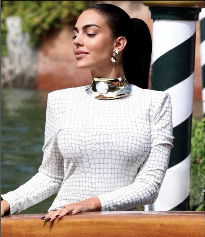 Georgina Rodríguez derrocha elegancia y sensualidad en el Festival de Cine de Venecia - Créditos: Instagram