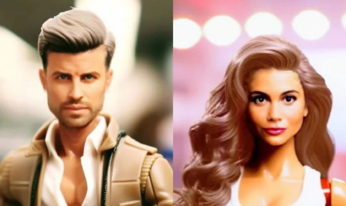 Gerard Piqué y Clara Chía como Ken y Barbie