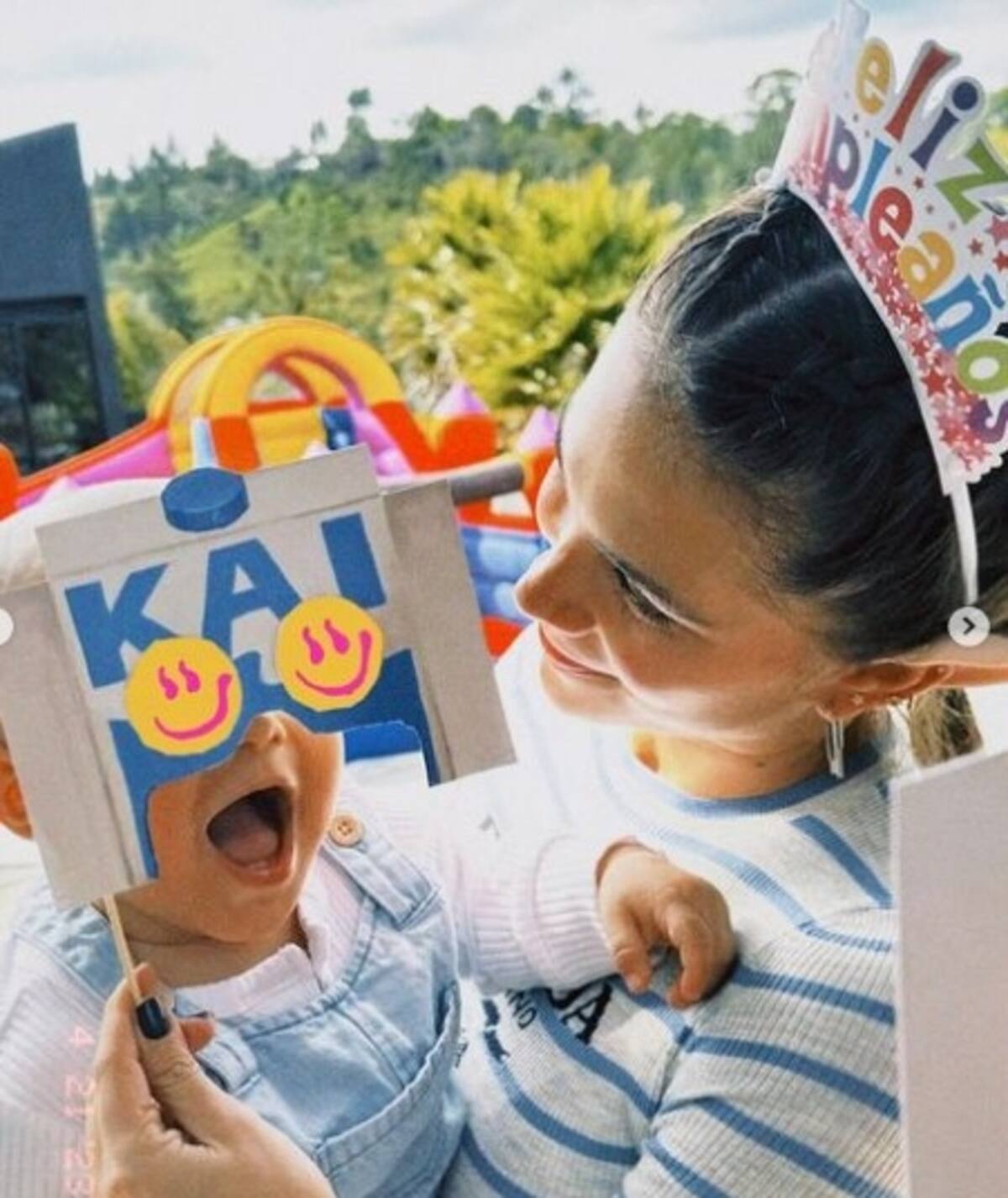 Greeicy Rendón y Mike Bahía celebraron el primer año de su hijo Kai - Créditos: Instagram