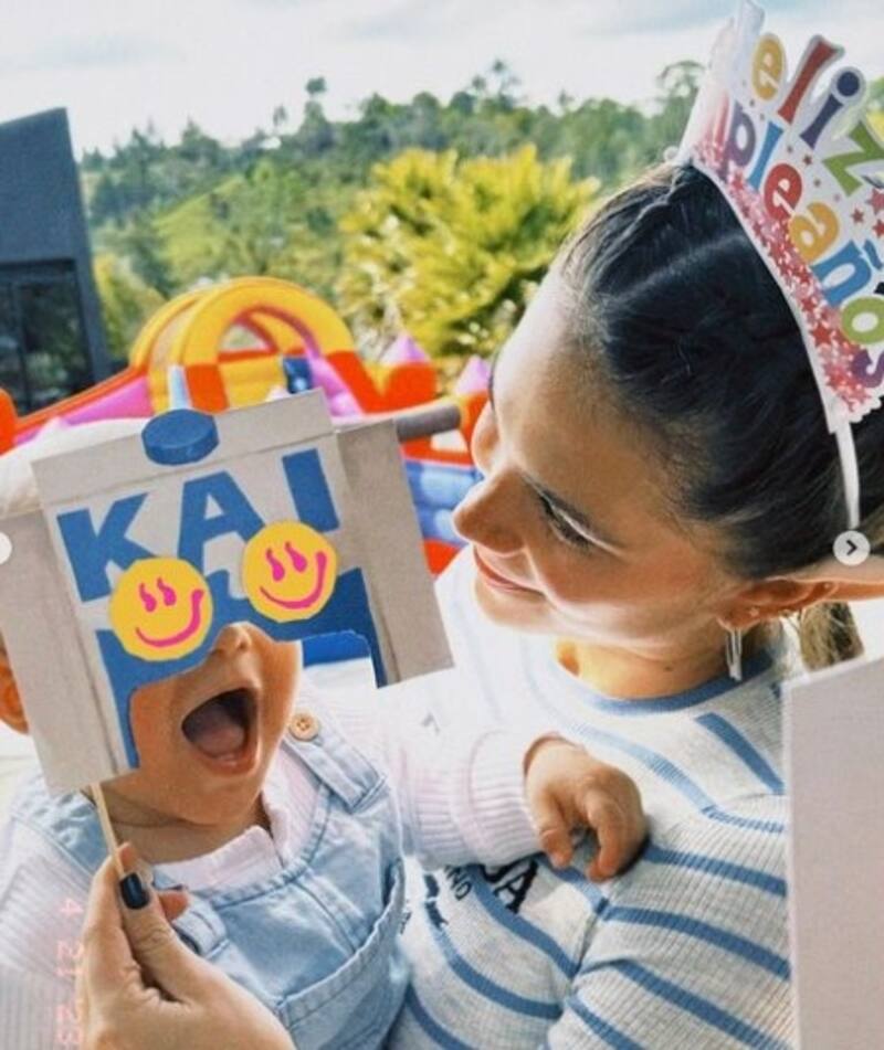 Greeicy Rendón y Mike Bahía celebraron el primer año de su hijo Kai - Créditos: Instagram