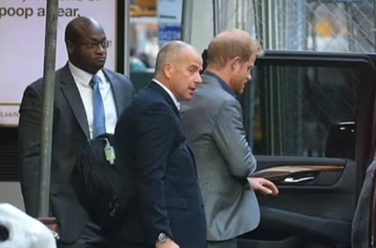 Harry aparece con un guardaespaldas armado en Nueva York
