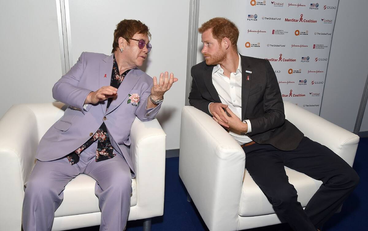 Harry quedó sorprendido con la respuesta de Sir Elton. - Créditos: Instagram