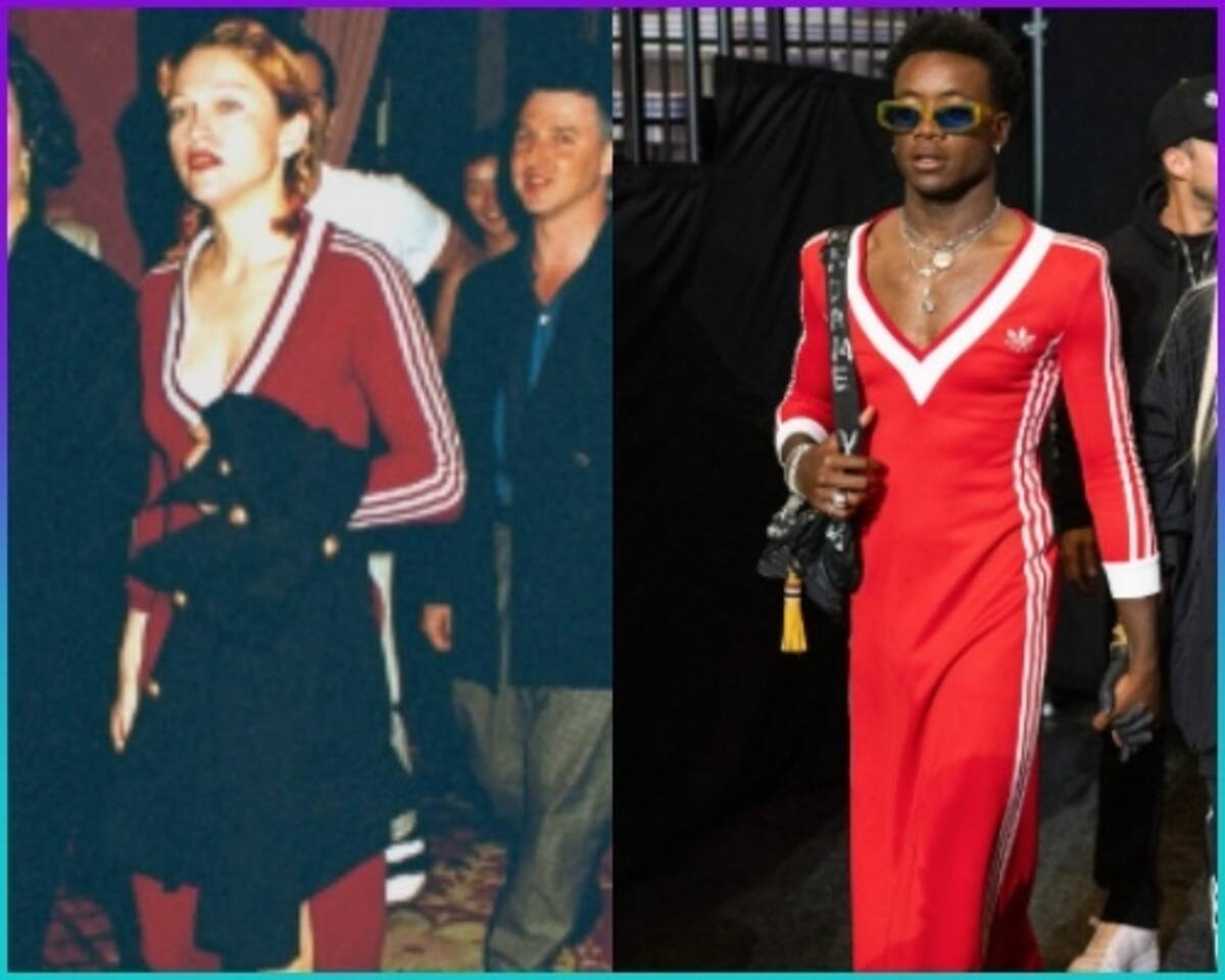 Hijo de Madonna le rinde homenaje portando icónico vestido que ella usó en los 90 - Créditos: Especial