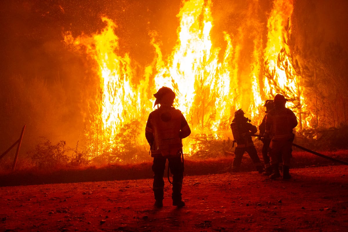 Bomberos combatió las llamas durante largos días.