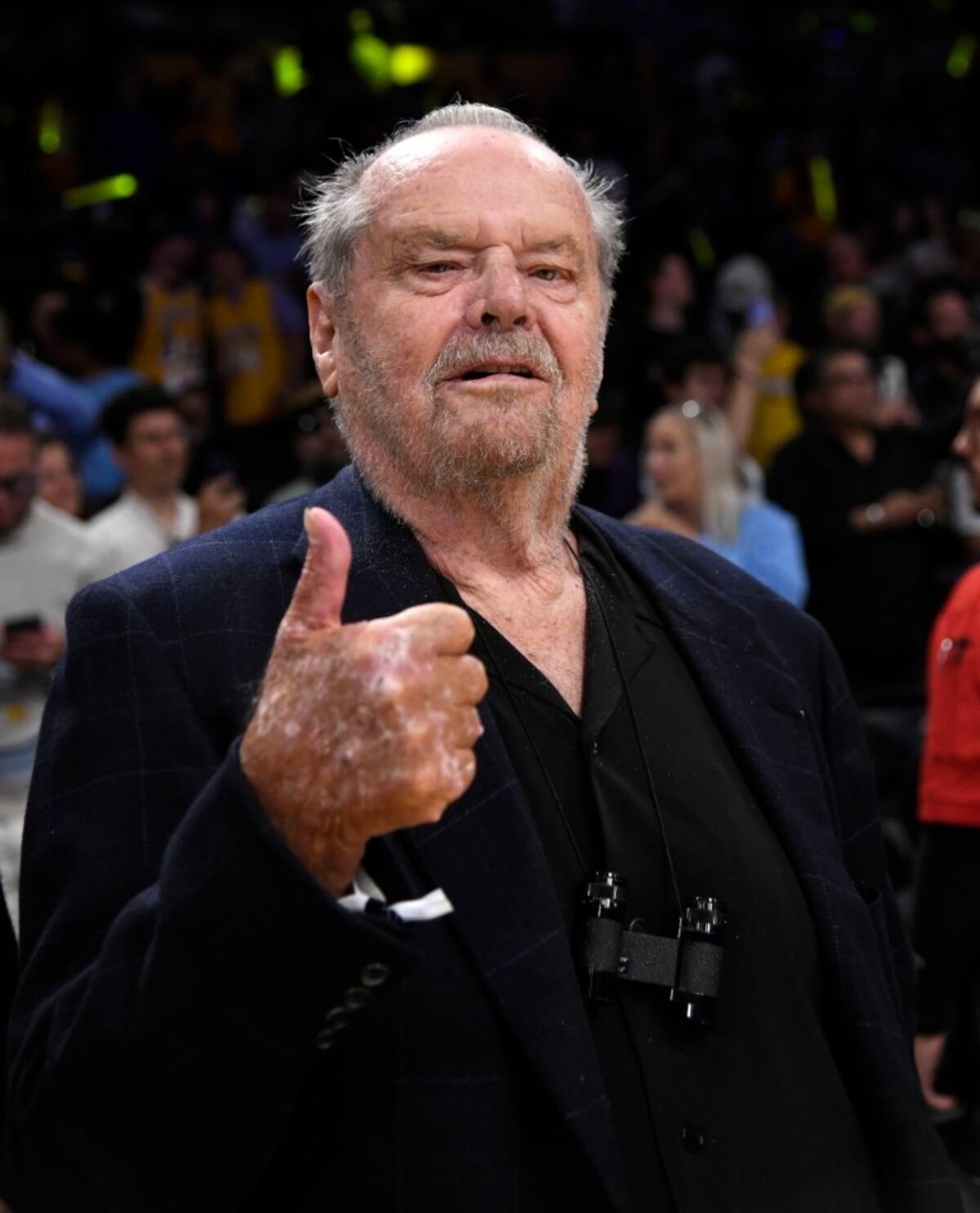 Jack Nichonsol volvió a alentar a los Lakers después de dos años. - Créditos: The Sun