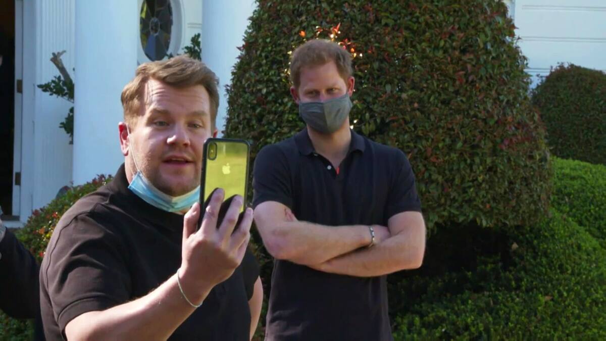 James Corden dijo que el Príncipe Harry era muy valiente. - Créditos: Late Late Show