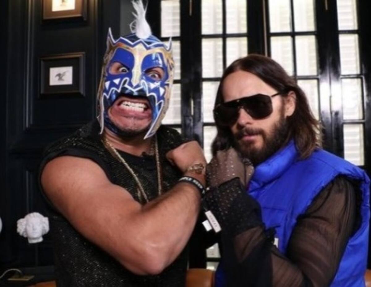 Jared Leto y el Escorpión Dorado bailan el pasito duranguense - Créditos: Instagram @goldenescorpion