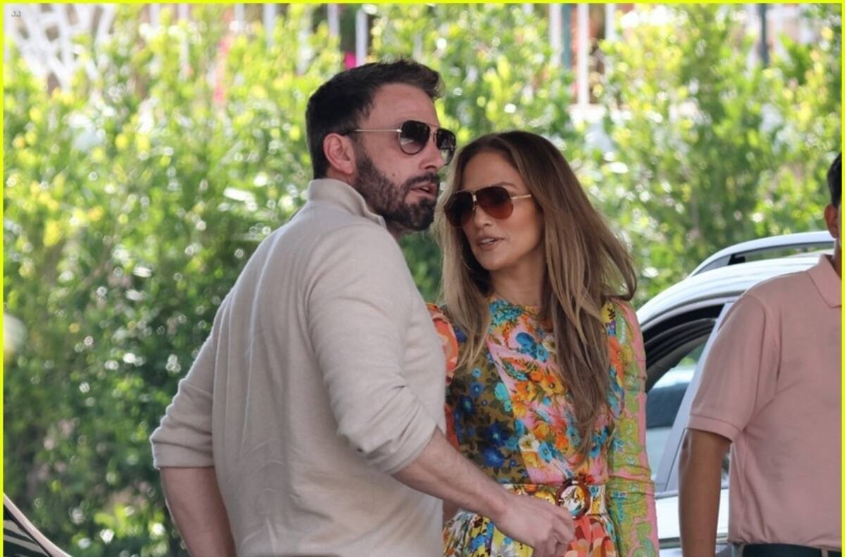 JLo lleva su vestido más fresco para salir a comer al lado del amor de su vida, Ben Affleck