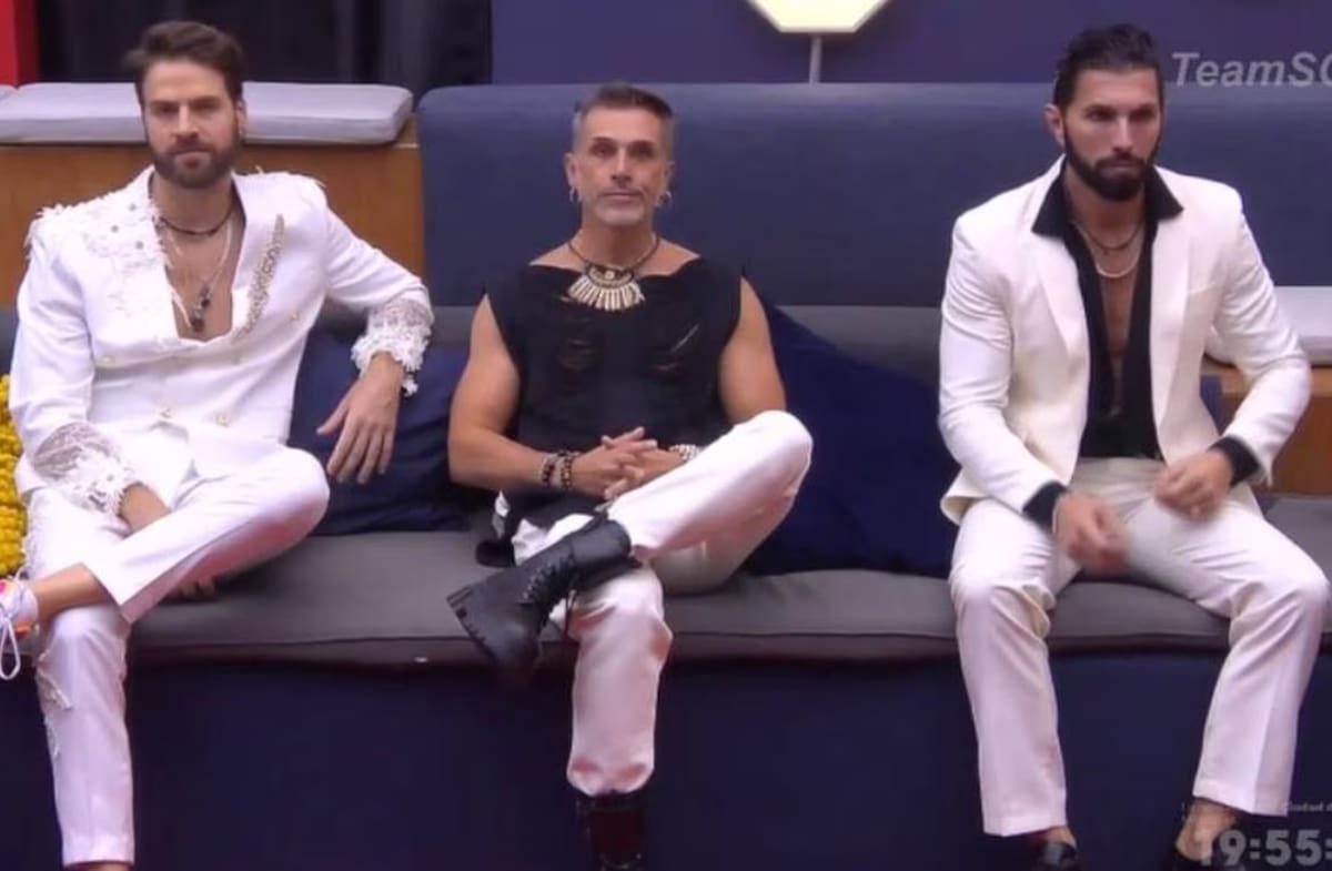 Jorge Losa, Sergio Mayer y Poncho de Nigris en La Casa de los Famosos, México | Captura