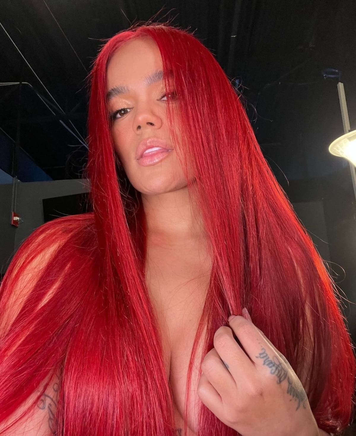 Karol G conoce a la niña que nació en su concierto - Créditos: Instagram
