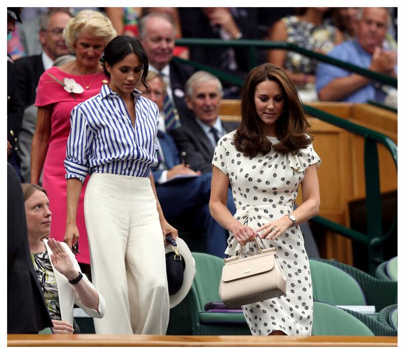 Kate Middleton y Meghan Markle en Wimbledon.