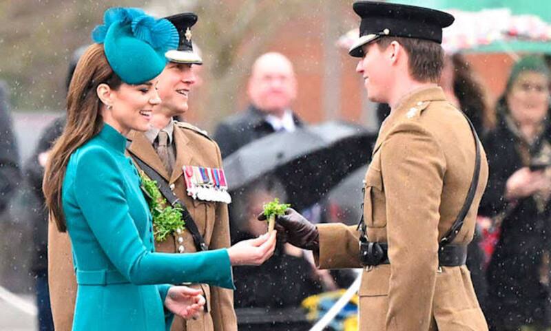 La princesa de Gales asumió el papel de Coronel de la Guardia Irlandesa el año pasado.