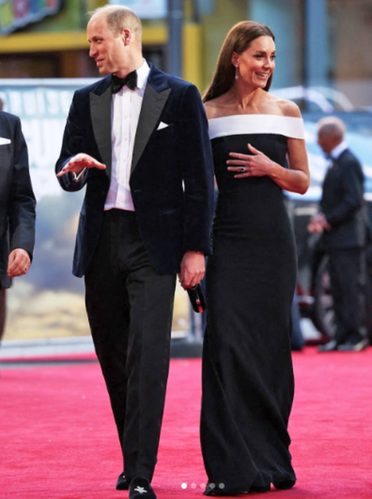 Kate y el audaz vestido de Roland Mouret. - Créditos: Instagram