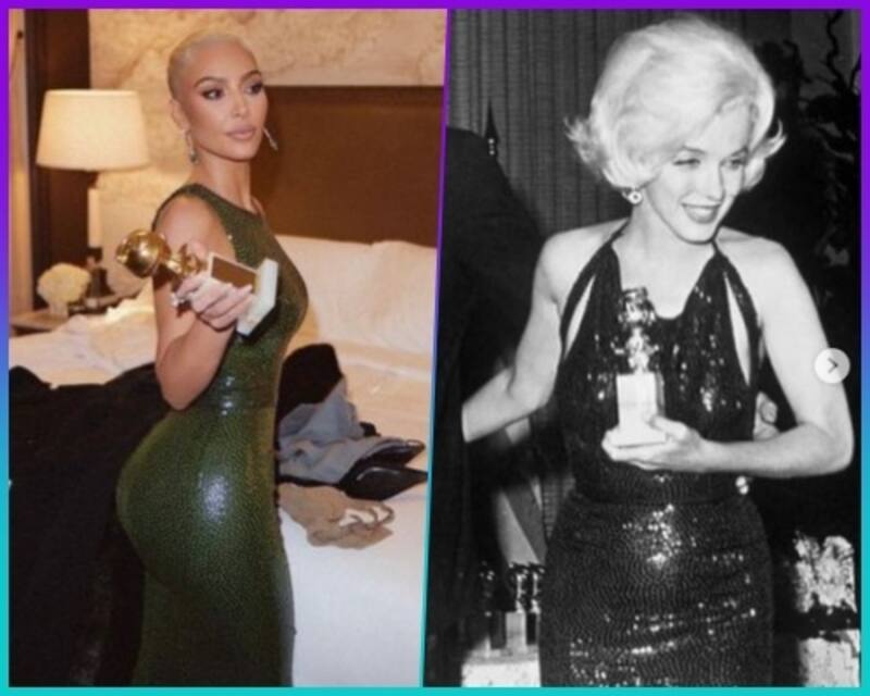 Kim Kardashian usó otro vestido de Marilyn Monroe - Créditos: Especial
