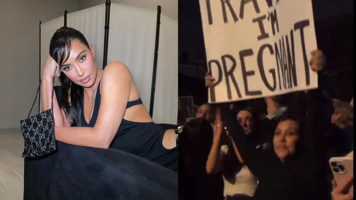 La reacción de Kim al anuncio de embarazo de Kourtney no está ayudando a esos rumores de enemistad