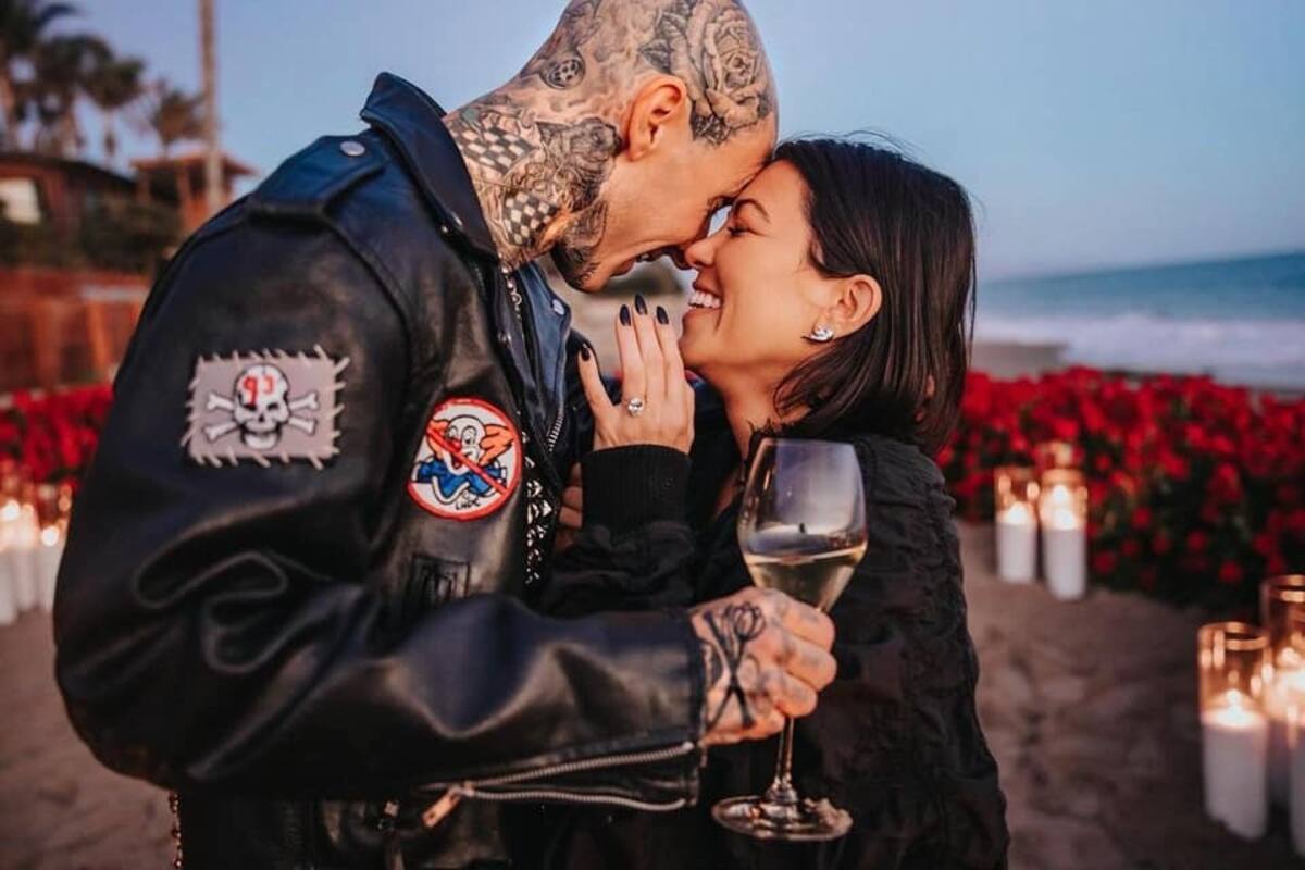 Kourtney Kardashian y Travis Barker podrían llegar juntos a los Oscar - Créditos: Facebook