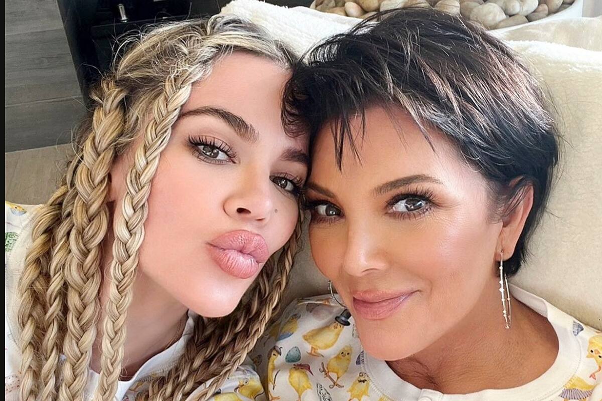 Kris Jenner y Khloé Kardashian Madre e hija fueron criticadas por abusar de los filtros - Créditos: Instagram