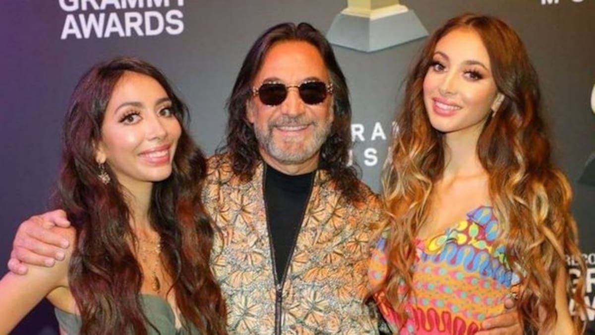 Hijas de Marco Antonio Solís se roban miradas en boda de Marc Anthony y Nadia Ferreira