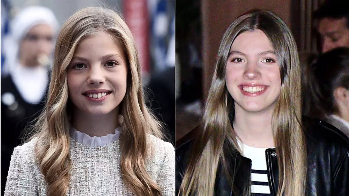 El antes y después de la infanta Sofía que se sometió a un importante cambio estético