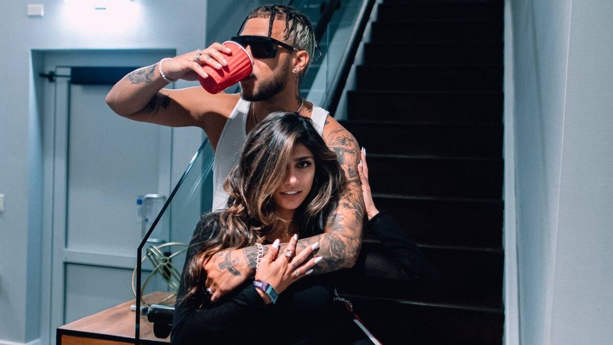 Así enfrenta Jhay Cortez las críticas sobre su relación con Mia Khalifa, la ex estrella de cine para adultos