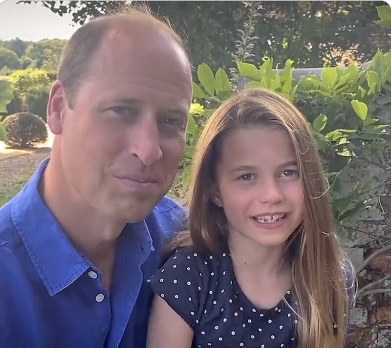 La princesa Charlote protagonizó, junto a su papá, un tierno mensaje para las Leonas de Inglaterra. - Créditos: Twitter