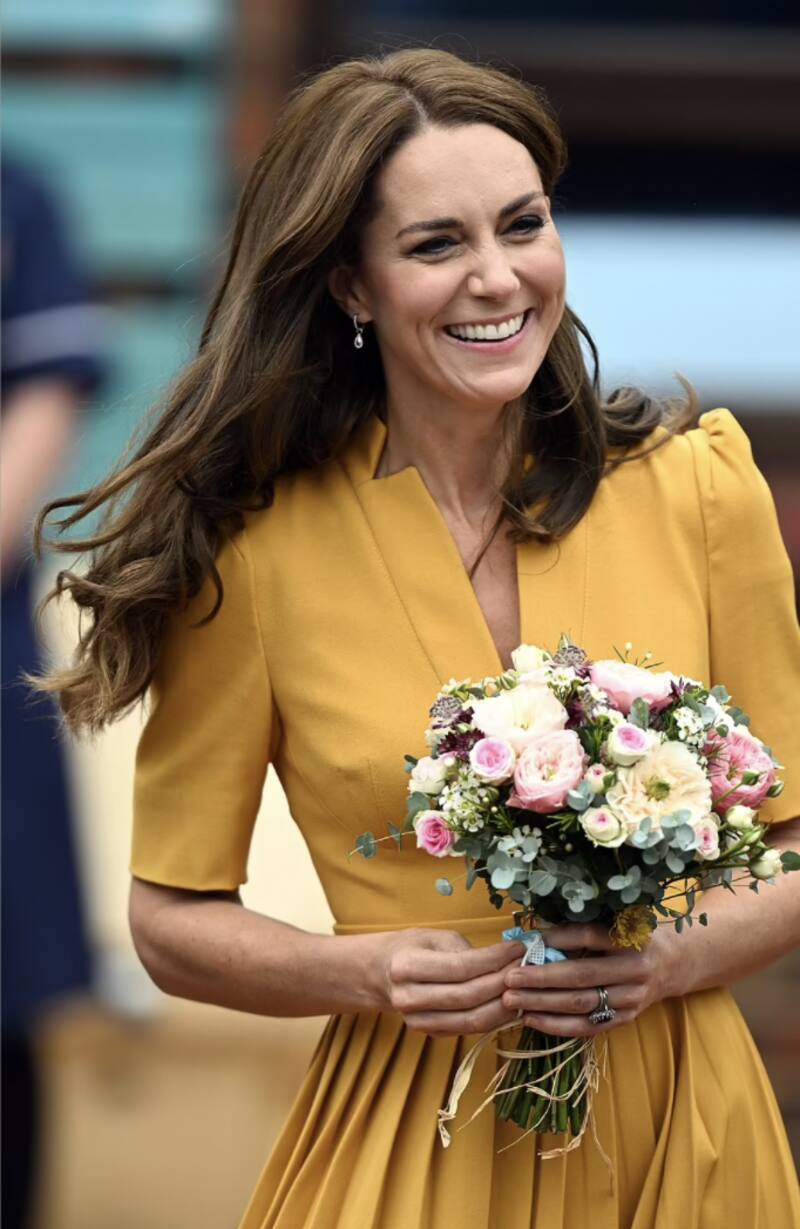 La princesa de Gales lució feliz en su acto en solitario. - Créditos: Instagram