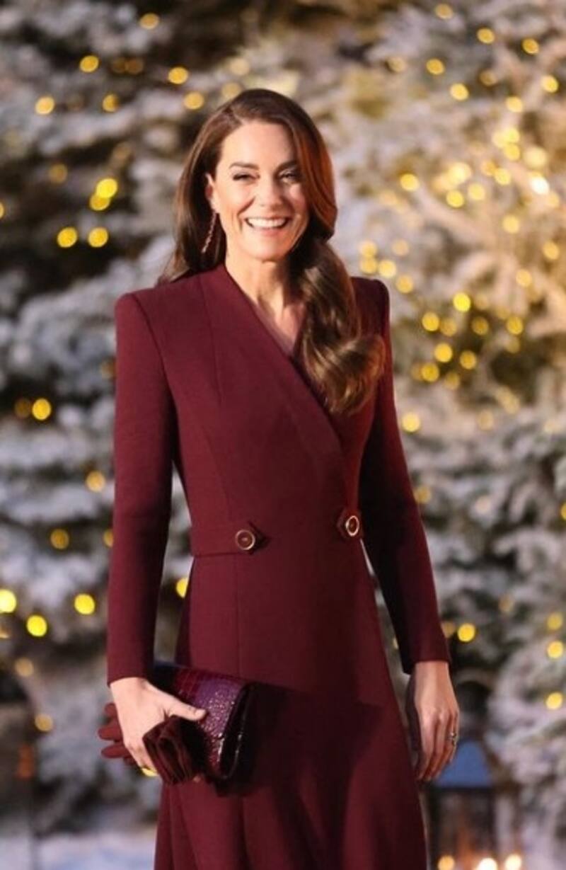 La Princesa de Gales lució radiante en el concierto de villancicos. - Créditos: Instagram
