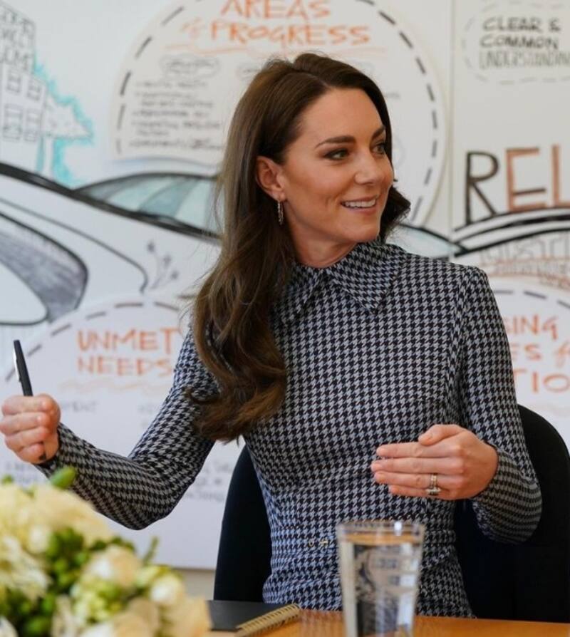 La Princesa de Gales sorprendió con la imagen de su suegra. - Créditos: Instagram