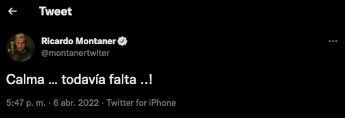 La publicación de Montaner que abre dudas sobre el nacimiento de Índigo - Créditos: Twitter