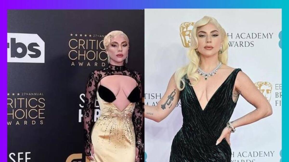 ¿Se teletransportó? Lady Gaga estuvo en la alfombra roja de los Critic's y los BAFTA el mismo día