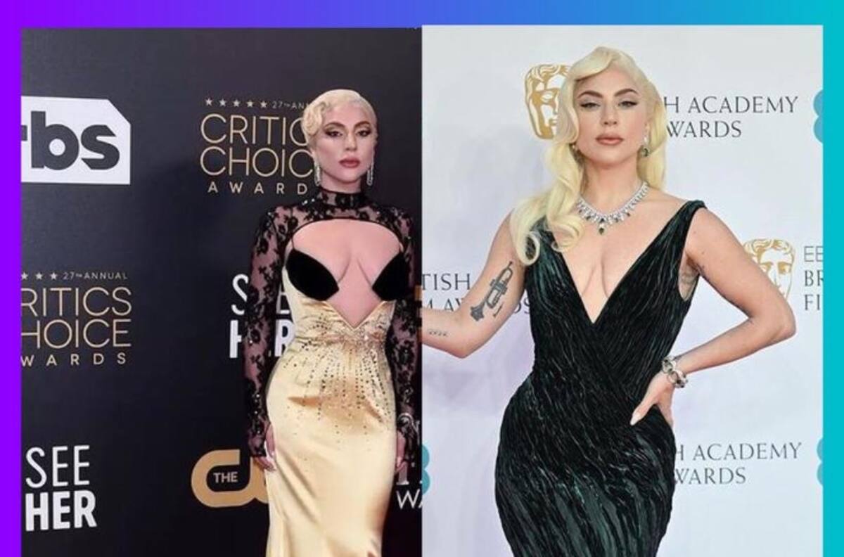 ¿Se teletransportó? Lady Gaga estuvo en la alfombra roja de los Critic's y los BAFTA el mismo día