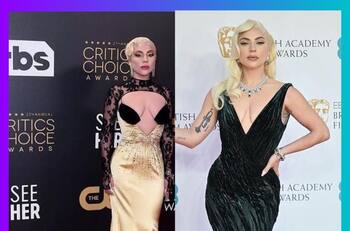 ¿Se teletransportó? Lady Gaga estuvo en la alfombra roja de los Critic's y los BAFTA el mismo día