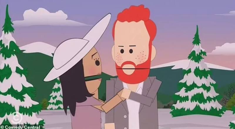 Las caricaturas que se burlan de Meghan y Harry en South Park. - Créditos: The Sun