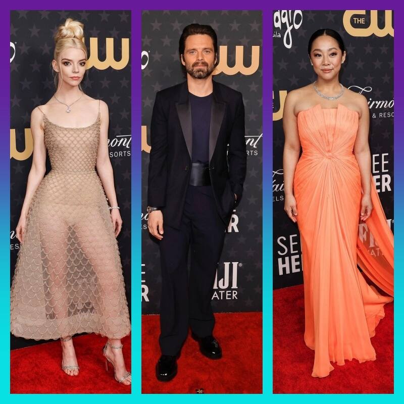 Las celebridades brillaron por sus atuendos en los Critics Choice Awards - Créditos: Instagram (Just Jared)