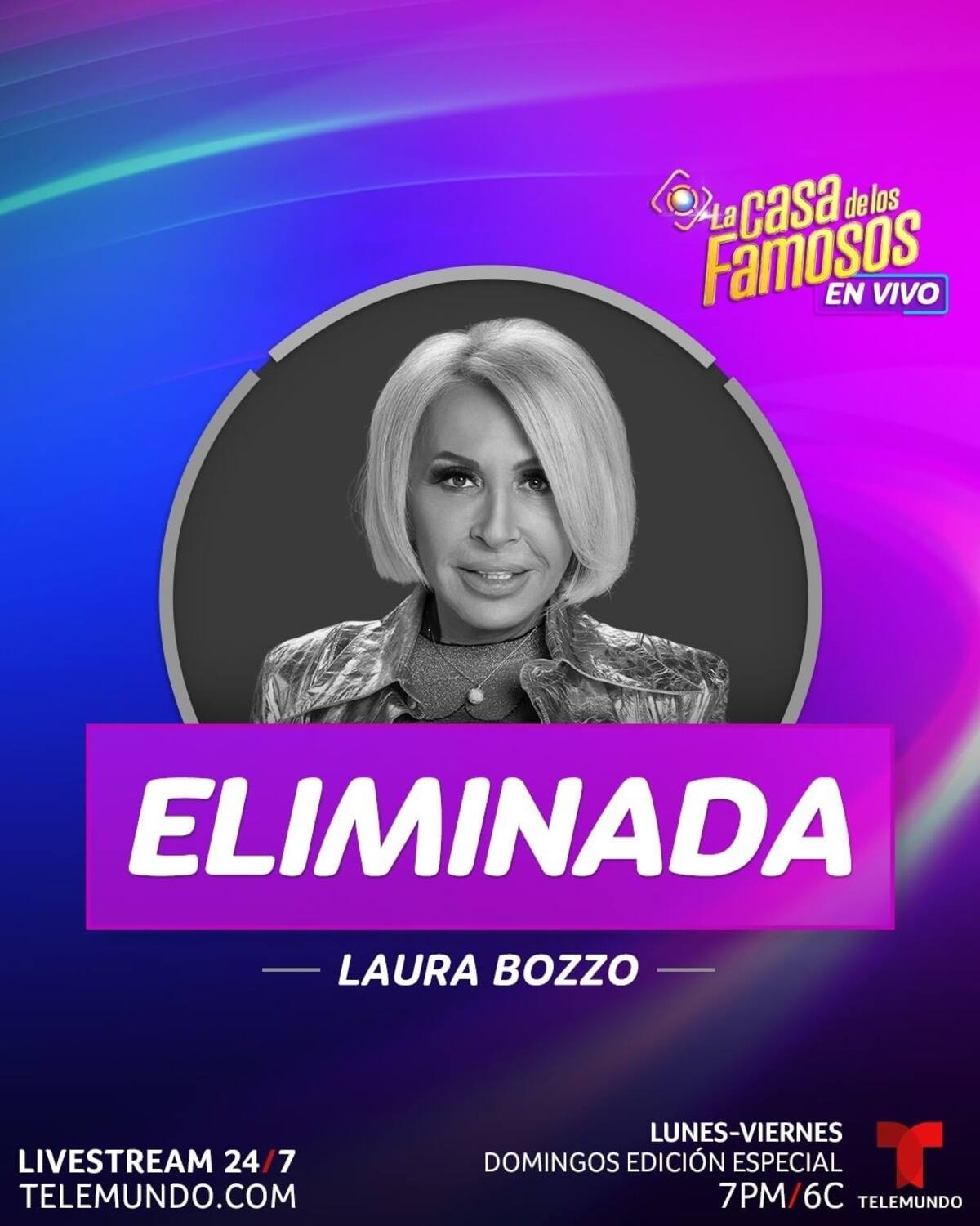 Laura Bozzo eliminada de 'La casa de los famosos 2' - Créditos: Instagram