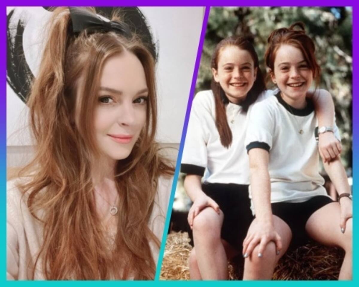 Lindsay Lohan recrea escena de 'Juego de Gemelas' - Créditos: Especial