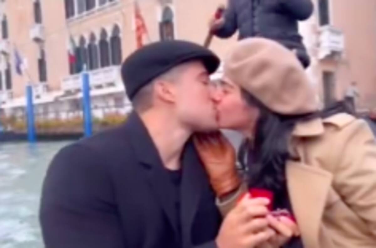 Livia Brito se compromete con el entrenador personal, Mariano Martínez, en Europa