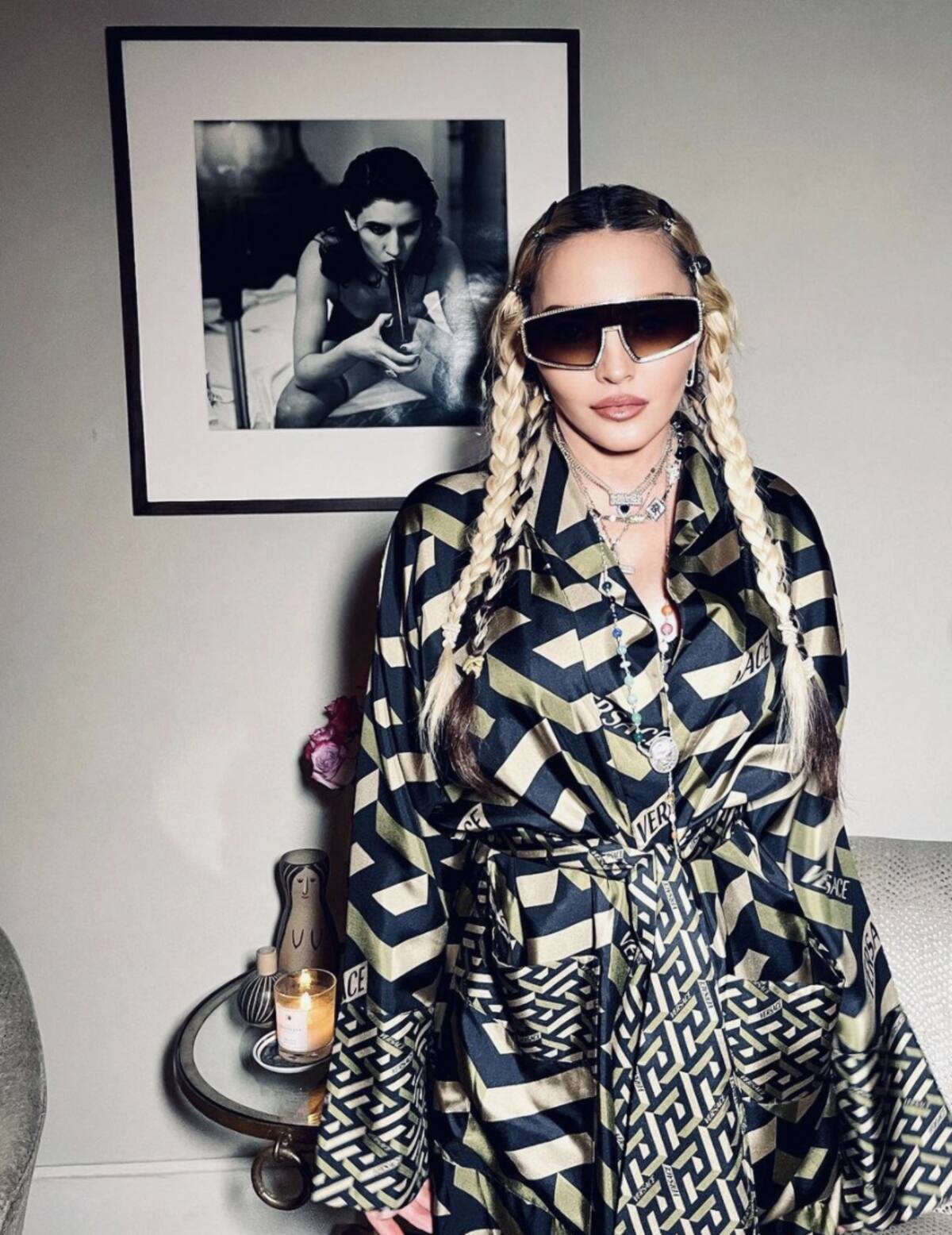 Madonna presume su encuentro con Kanye West y Julia Fox. - Créditos: Instagram: @madonna